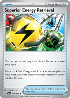Superior Energy Retrieval #189/193 Uncommon (Reverse Holofoil) / Paldea Evolved