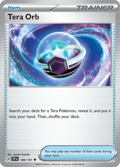 Tera Orb #189/191 Uncommon (Reverse Holofoil) / Surging Sparks