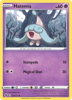 Hatenna #18/73 Common (Reverse Holofoil) / Champion's Path