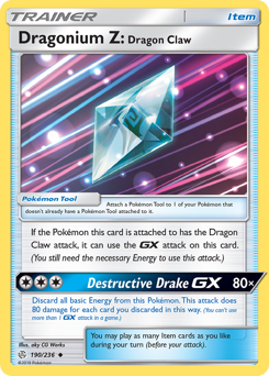 Dragonium Z: Dragon Claw #190/236 Uncommon / Cosmic Eclipse