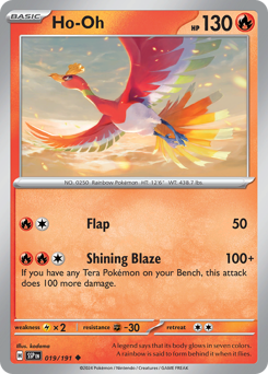 Ho-Oh #019/191 Uncommon / Surging Sparks