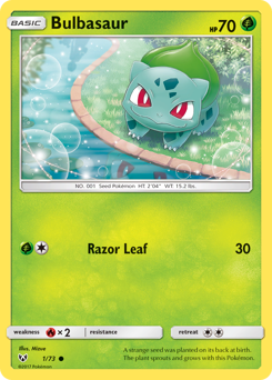 Bulbasaur #01/73 Common / Shining Legends