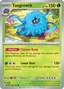 Tangrowth #002/167 Common / Twilight Masquerade