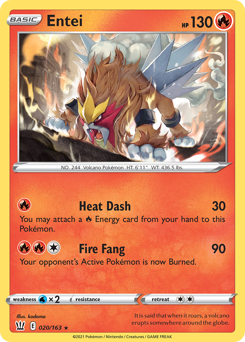 Entei #020/163 Holo Rare (Holofoil) / Battle Styles