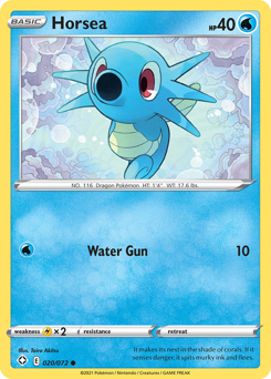 Horsea #20/72 Common (Reverse Holofoil) / Shining Fates