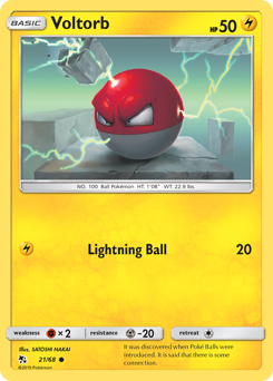 Voltorb #021/68 Common / Hidden Fates