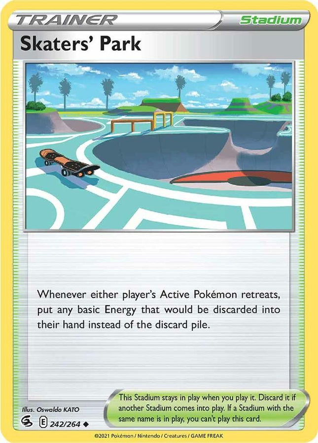 Skaters' Park #242/264 Uncommon (Reverse Holofoil) / Fusion Strike