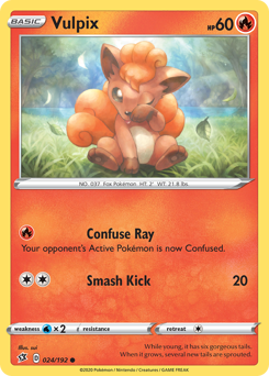 Vulpix #024/192 Common / Rebel Clash