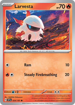 Larvesta #024/191 Common / Surging Sparks