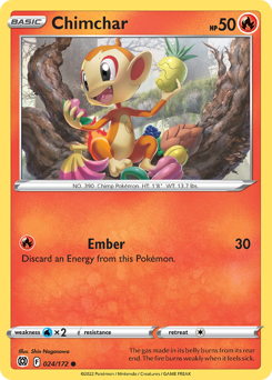 Chimchar #024/172 Common / Brilliant Stars