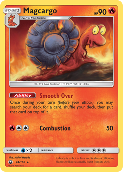 Magcargo 24/168 Rare (Normal) / Celestial Storm