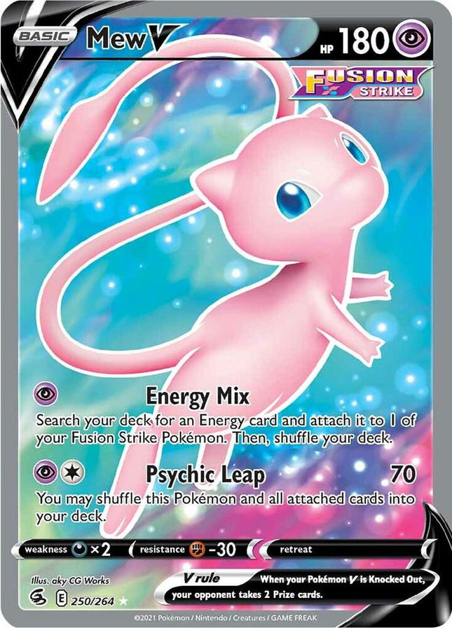 Mew V #250/264 Ultra Rare (Holofoil) / Fusion Strike
