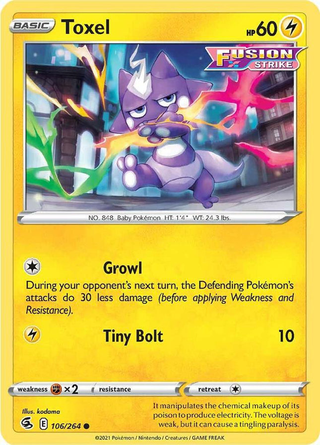 Toxel #106/264 Common / Fusion Strike