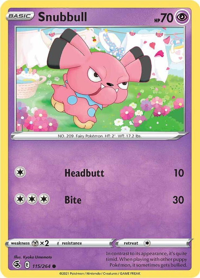 Snubbull #115/264 Common (Reverse Holofoil) / Fusion Strike