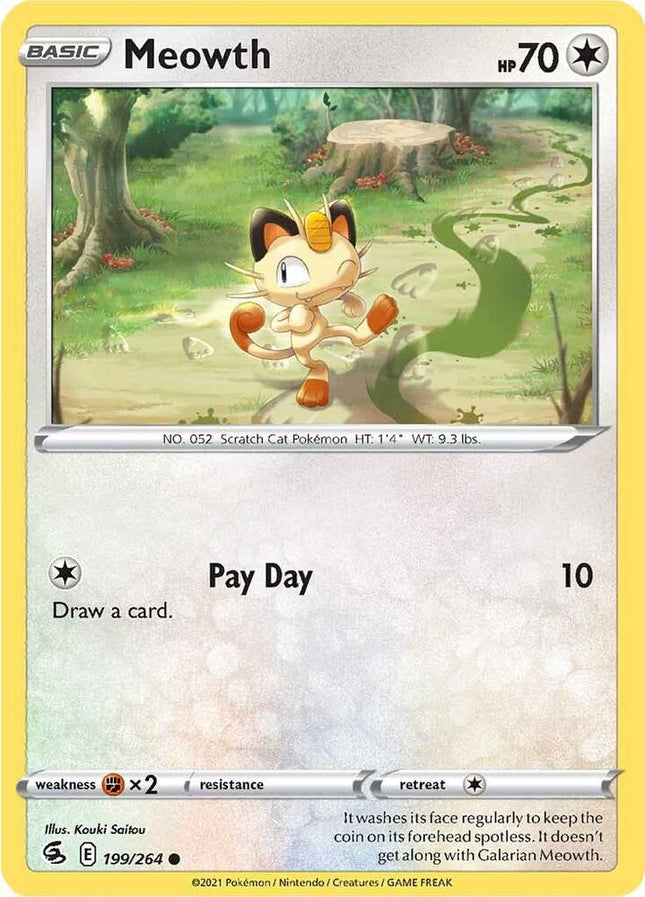 Meowth #199/264 Common / Fusion Strike