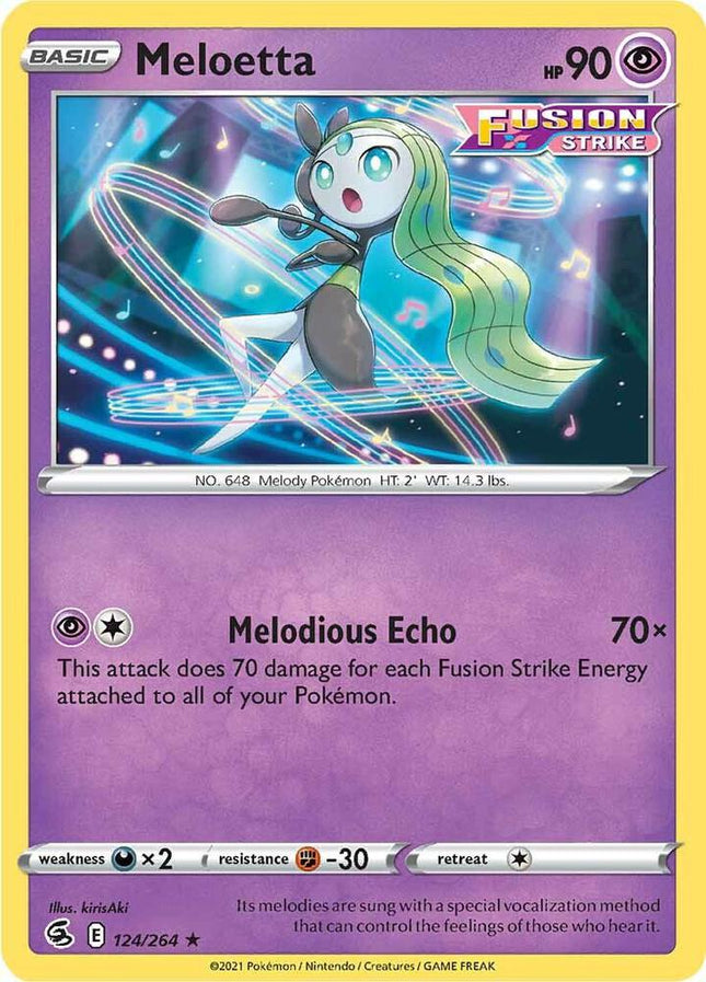 Meloetta #124/264 Rare (Normal) / Fusion Strike