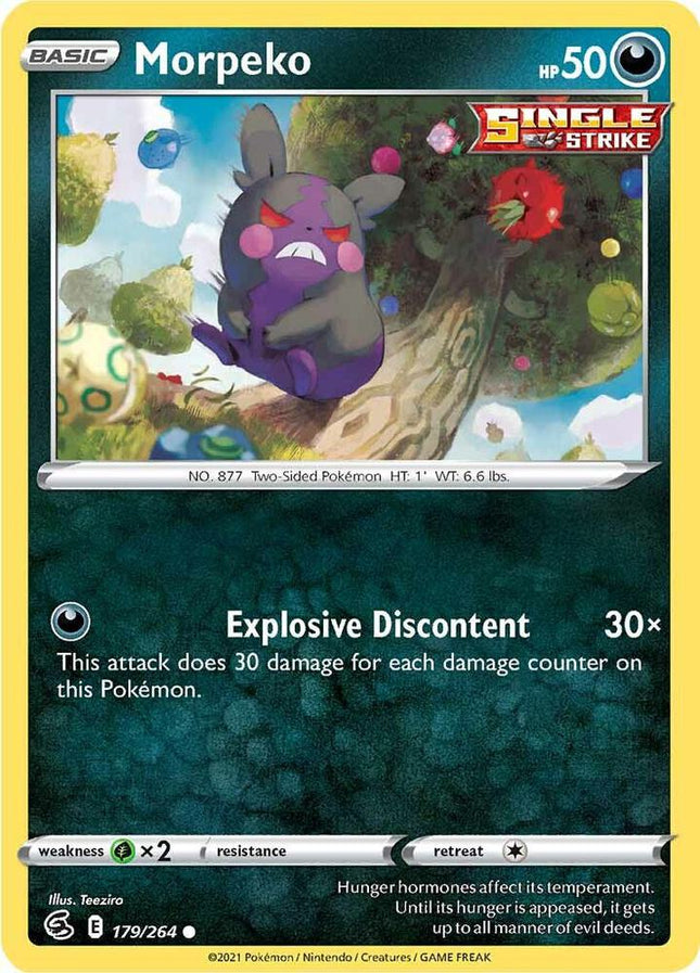 Morpeko #179/264 Common (Reverse Holofoil) / Fusion Strike
