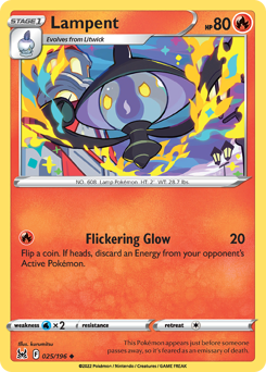Lampent #025/196 Uncommon / Lost Origin
