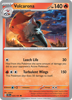 Volcarona #025/191 Common / Surging Sparks