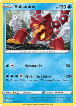 Volcanion #25/72 Rare (Normal) / Shining Fates