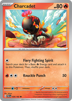 Charcadet #026/182 Common (Reverse Holofoil) / Paradox Rift