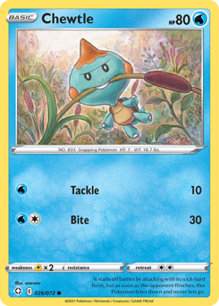Chewtle #26/72 Common / Shining Fates