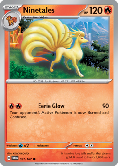 Ninetales #027/167 Common (Reverse Holofoil) / Twilight Masquerade