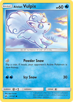 Alolan Vulpix #027/147 Common / Burning Shadows