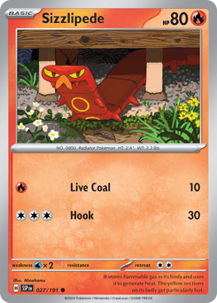 Sizzlipede #027/191 Common / Surging Sparks