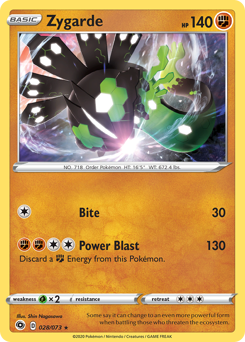 Zygarde #28/73 Holo Rare (Reverse Holofoil) / Champion's Path