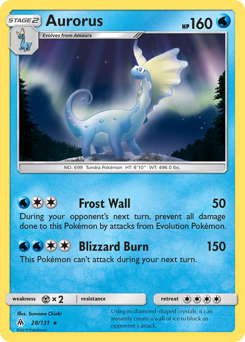 Aurorus #028/131 Holo Rare (Holofoil) / Forbidden Light