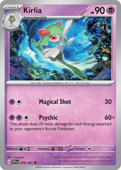 Kirlia #28/91 Uncommon / Paldean Fates
