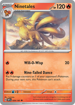 Ninetales #029/197 Uncommon / Obsidian Flames