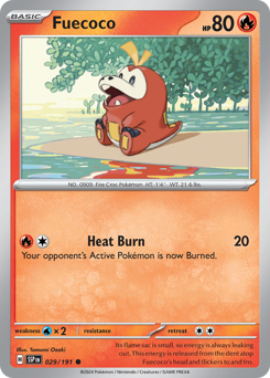 Fuecoco #029/191 Common (Reverse Holofoil) / Surging Sparks