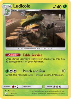 Ludicolo #02/18 Rare (Holofoil) / Detective Pikachu