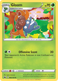 Gloom #002/159 Uncommon / Crown Zenith