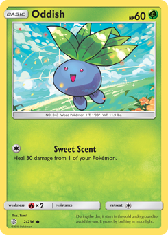 Oddish #002/236 Common / Cosmic Eclipse