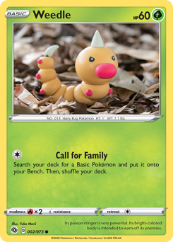 Weedle #02/73 Common (Reverse Holofoil) / Champion's Path
