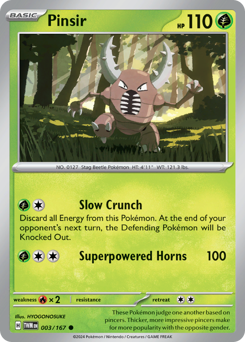 Pinsir #003/167 Common / Twilight Masquerade
