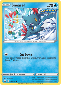 Sneasel #030/198 Common (Reverse Holofoil) / Chilling Reign