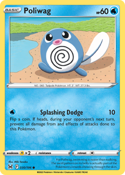 Poliwag #030/196 Common (Reverse Holofoil) / Lost Origin