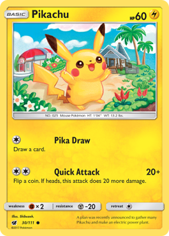 Pikachu #030/111 Common / Crimson Invasion