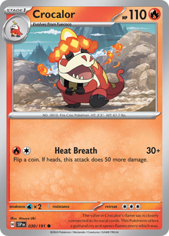Crocalor #030/191 Common / Surging Sparks