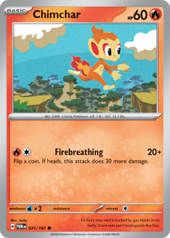 Chimchar #031/167 Common / Twilight Masquerade
