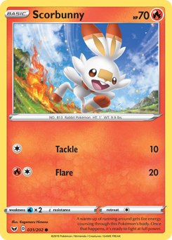 Scorbunny #031/202 Common / Sword & Shield