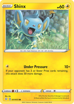 Shinx #31/72 Common (Reverse Holofoil) / Shining Fates
