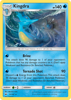 Kingdra #031/147 Holo Rare (Holofoil) / Burning Shadows