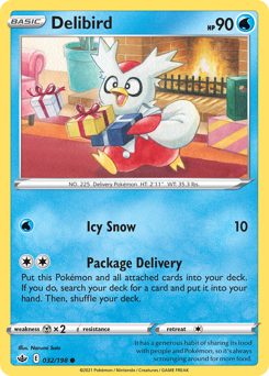 Delibird #032/198 Common / Chilling Reign