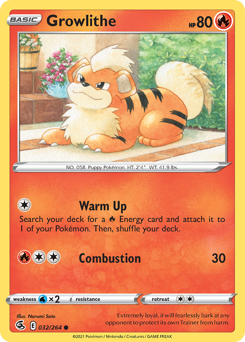 Growlithe #032/264 Common / Fusion Strike