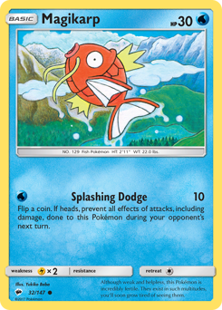 Magikarp #032/147 Common (Reverse Holofoil) / Burning Shadows